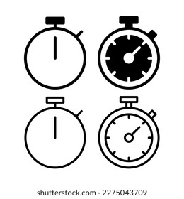 stopwatch icon vector illustration. Timer sign and symbol. Countdown icon. Period of time