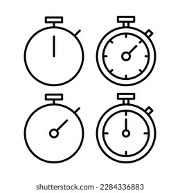 stopwatch icon vector illustration. Timer sign and symbol. Countdown icon. Period of time