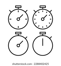 stopwatch icon vector illustration. Timer sign and symbol. Countdown icon. Period of time