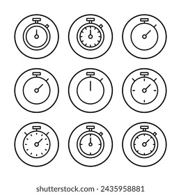 stopwatch icon vector illustration. Timer sign and symbol. Countdown icon. Period of time