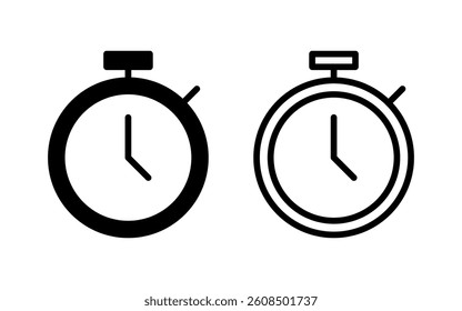 stopwatch icon vector illustration. Timer sign and symbol. Countdown icon. Period of time