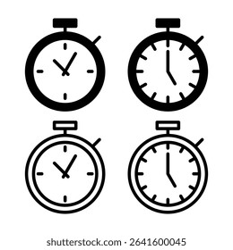 stopwatch icon vector illustration. Timer sign and symbol. Countdown icon. Period of time