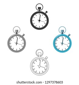 Stopwatch icon of vector illustration for web and mobile