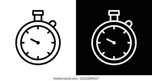 Stopwatch icon vector illustration for web and mobile