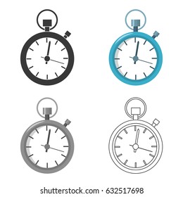 Stopwatch icon of vector illustration for web and mobile