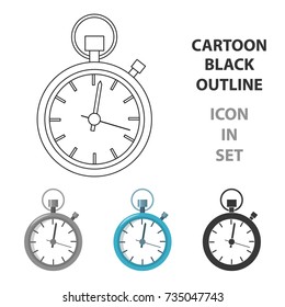 Stopwatch icon of vector illustration for web and mobile