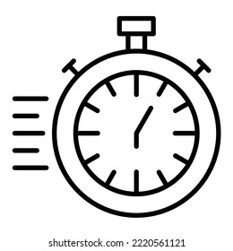 Stopwatch icon vector image. Can also be used for web apps, mobile apps and print media.