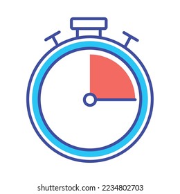 stopwatch icon vector image with white background