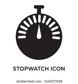 Stopwatch icon vector isolated on white background for your web and mobile app design, Stopwatch logo concept