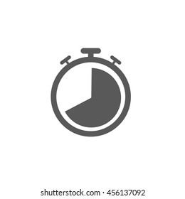 Stopwatch icon vector isolated on white background. time symbol for your design, logo, application, UI.