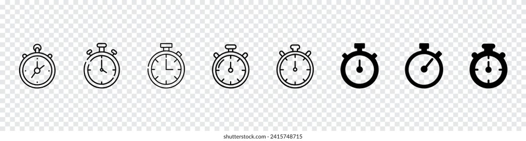 Stopwatch Icon, stopwatch vector icon, stopwatch icon line art, Stop watch icon, logo. Chronometer, timer sign. Stopwatch icons, Quick time icons. Fast deadline. Rapid line 