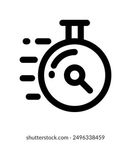 Stoppuhr-Symbol. Vektorliniensymbol für Ihre Website, Ihr Handy, Ihre Präsentation und Ihr Logo-Design.
