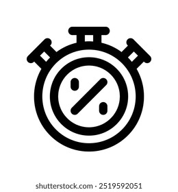 Stoppuhr-Symbol. Vektorliniensymbol für Ihre Website, Ihr Handy, Ihre Präsentation und Ihr Logo-Design.