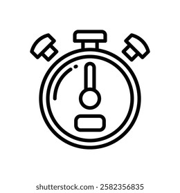 stopwatch icon. vector line icon for your website, mobile, presentation, and logo design.