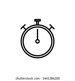 Stopwatch Icon Vector Logo Template