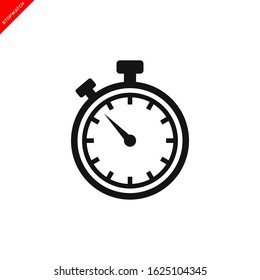 stopwatch icon vector logo template in trendy flat style  - Shutterstock ID 1625104345
