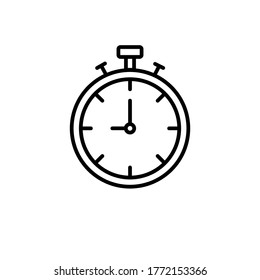 Stopwatch Icon Vector Logo Template