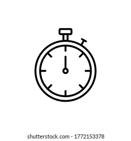 Stopwatch Icon Vector Logo Template - Shutterstock ID 1772153378