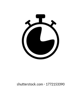 Stopwatch Icon Vector Logo Template