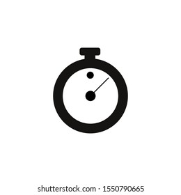 stopwatch icon vector on a white background