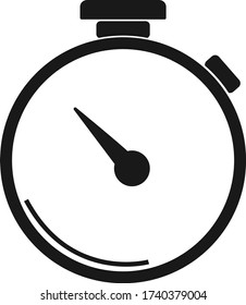 stopwatch icon vector on white background