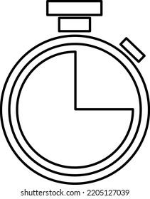 Stopwatch Icon Vector On White Background..eps
