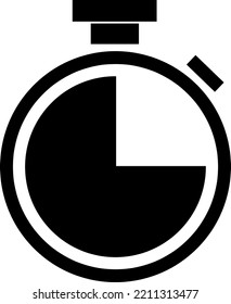 Stopwatch Icon Vector On White Background..eps
