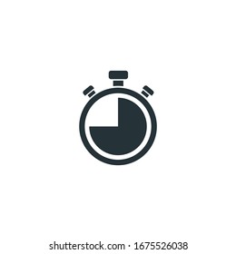 stopwatch Icon vector sign isolated for graphic and web design. stopwatch symbol template color editable on white background.