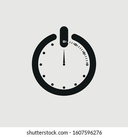 stopwatch icon vector sign symbol for design