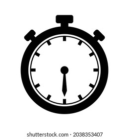 Stopwatch Icon Vector Sign And Symbols.