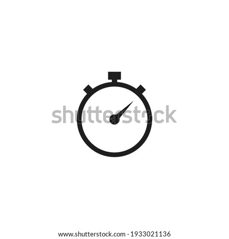 Stopwatch icon vector. Simple astop watch sign
