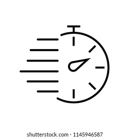 Stopwatch icon vector icon. Simple element illustration. Stopwatch symbol design. Can be used for web and mobile.