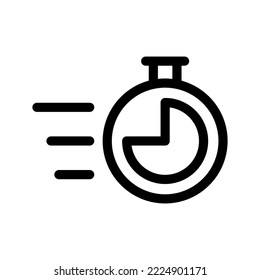 Stopwatch Icon Vector Symbol Design Illustration