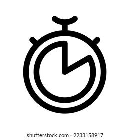 Stopwatch Icon Vector Symbol Design Illustration