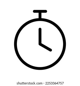 Stopwatch Icon Vector Symbol Design Illustration