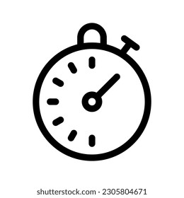 Stopwatch Icon Vector Symbol Design Illustration