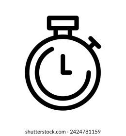 Stopwatch Icon Vector Symbol Design Illustration