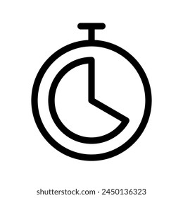 Stopwatch Icon Vector Symbol Design Illustration