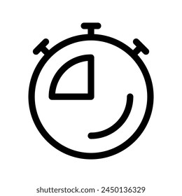 Stopwatch Icon Vector Symbol Design Illustration