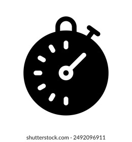 Stopwatch Icon Vector Symbol Design Illustration