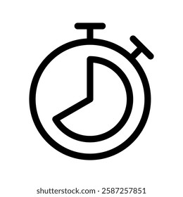 Stopwatch Icon Vector Symbol Design Illustration