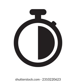 stopwatch icon vector template illustration logo design