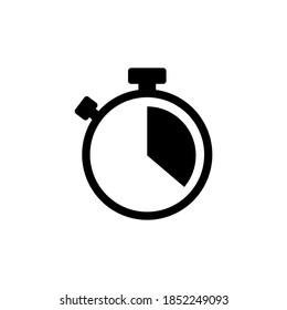 Stopwatch icon vector. Time, deadline icon symbol illustration