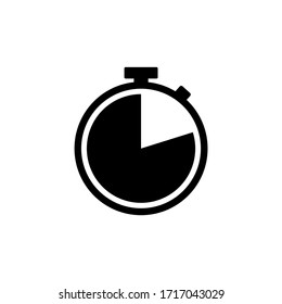 Stopwatch icon vector. Time icon symbol