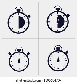 stopwatch icon vector, timer icon vector