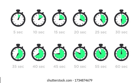 Stopwatch icon. Stopwatch. Vector timer. Measurement icon. Time clock sign. Watch icon. Vector clock face. Time management. Timer.  Countdown. Alarm clock. Speed measurement.