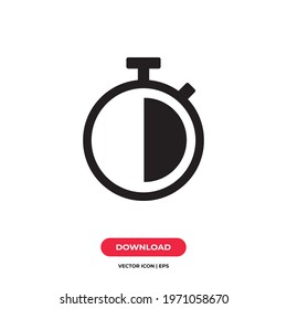 Stopwatch icon vector. Timer sign