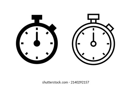Stopwatch icon vector. Timer sign and symbol. Countdown icon. Period of time