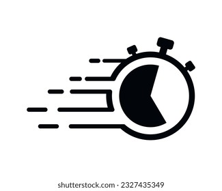 Stopwatch icon vector, Timer sign,  clock icon, Fast time simple outline icon, vector icôns.