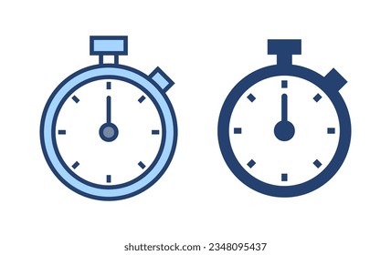 Stopwatch icon vector. Timer sign and symbol. Countdown icon. Period of time